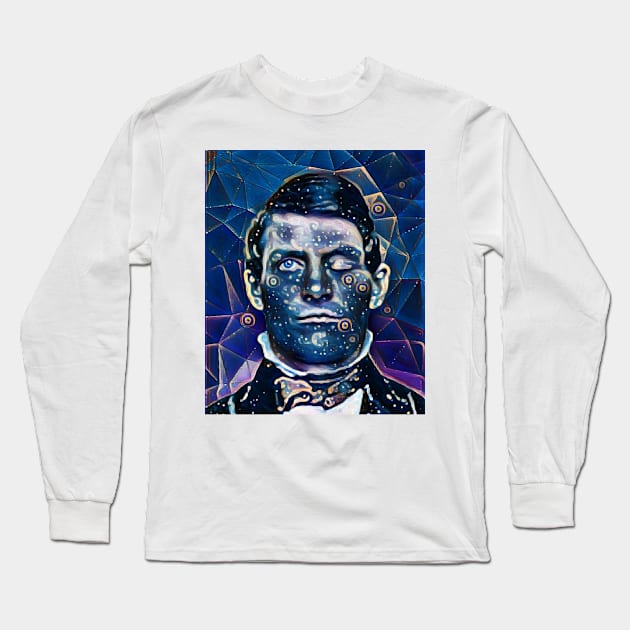 Phineas Gage Portrait | Phineas Gage Artwork 5 Long Sleeve T-Shirt by JustLit